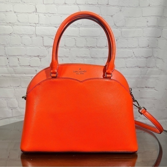 KATE SPADE Payton Medium Dome Satchel in Coral. Nwt Perfect Spring bag - Picture 1 of 13